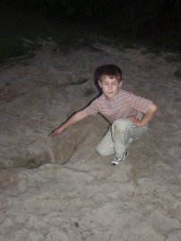 "James is down there "