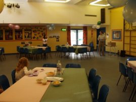The school hall before